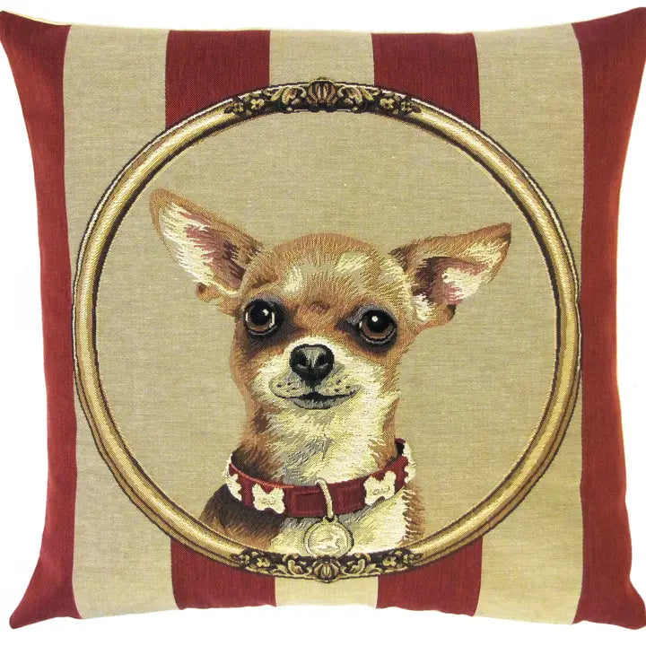 Chihuahua Portrait Throw Pillow