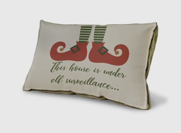 Elf Surveillance Pillow - Horse Country Trading Company