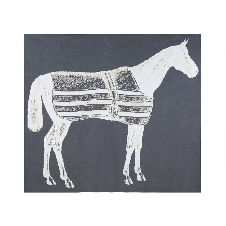 Charcoal Thoroughbred Throw - Horse Country Trading Company