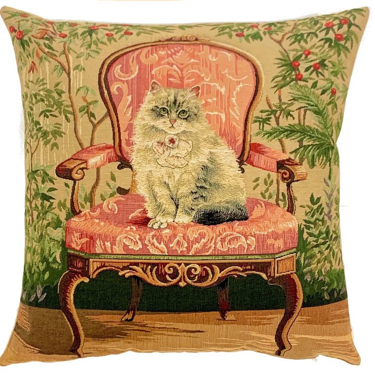 Fancy Cat Throw Pillow