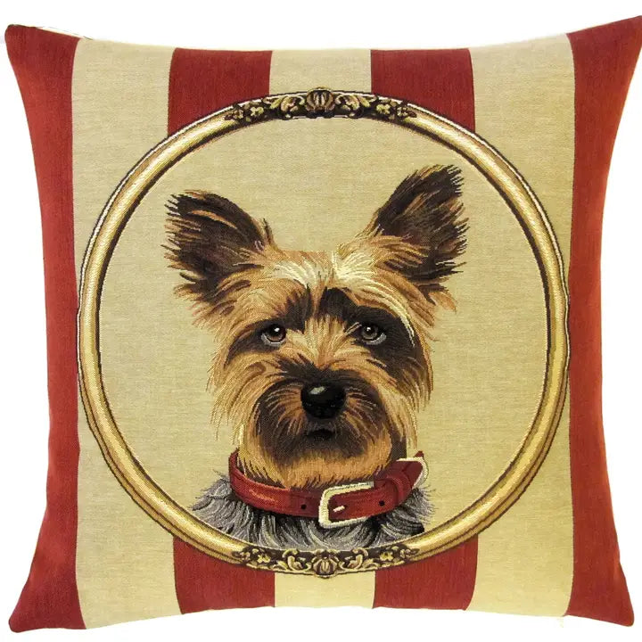 Yorkshire Terrier Portrait Throw Pillow