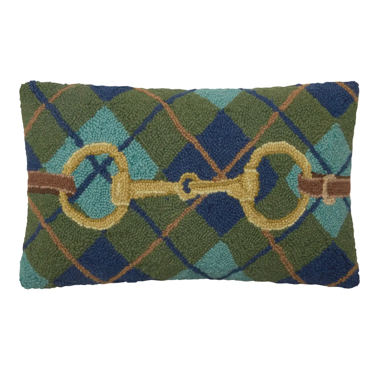 Gingham Buckle Hook Pillow