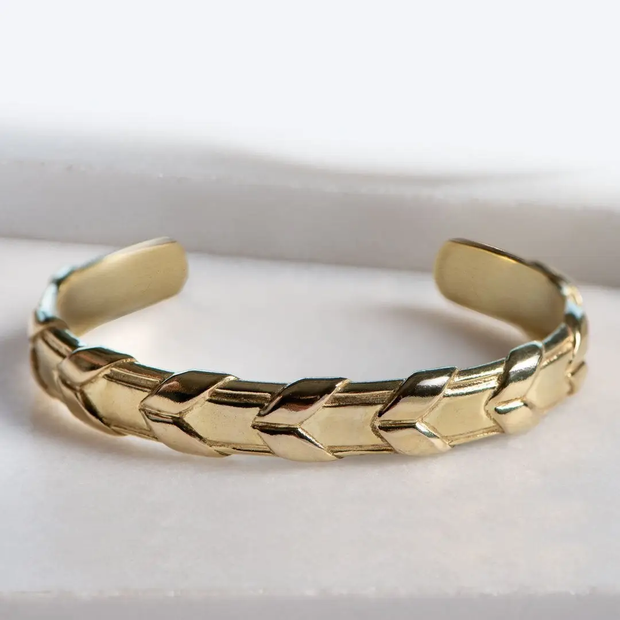 Lexington Laced Rein Cuff Gold