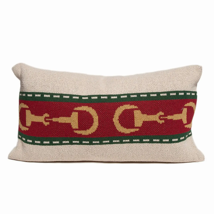 Equestrian Horse Bit Pillow