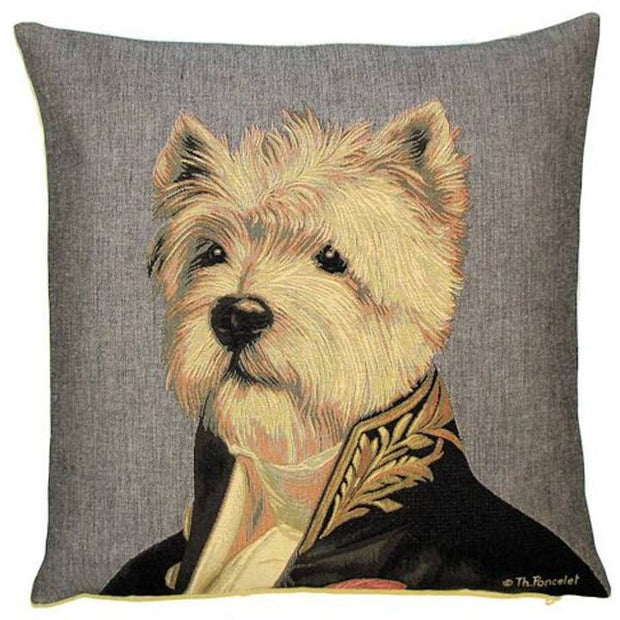 Poncelet Westie Throw Pillow - Horse Country Trading Company