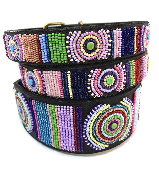 "Posey" Beaded Dog Collar - Horse Country Trading Company