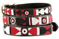 "Maasai Shield" Beaded Dog Collar - Horse Country Trading Company