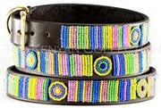 "Meadow" Beaded Dog Collar - Horse Country Trading Company