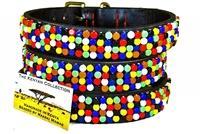 "Confetti" Flat Czech Beaded Dog Collar - Horse Country Trading Company
