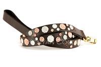 "Dots Pink" Beaded Dog Lead - Horse Country Trading Company