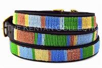 "Pastels" Beaded Dog Collar - Horse Country Trading Company
