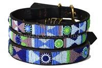 "Passion Flower" Beaded Dog Collar - Horse Country Trading Company