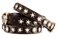 "Batik Bone Star" Beaded Dog Collar - Horse Country Trading Company