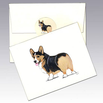 Welsh Corgi Pembroke Tri Note Cards - Horse Country Trading Company