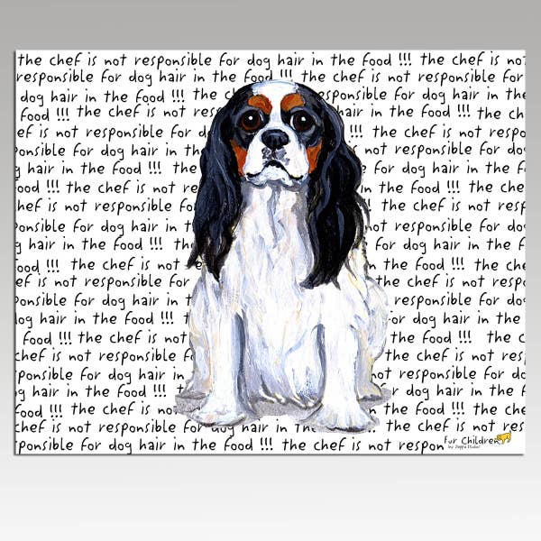 Cavalier King Charles Spaniel Tri Color Cutting Board - Horse Country Trading Company