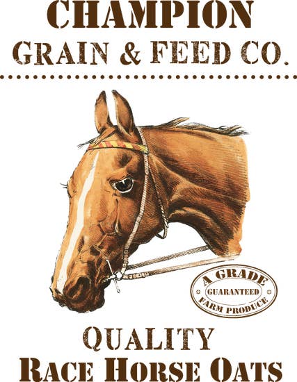 Champion Grain & Feed Co. Hand Towel - Oatmeal - Horse Country Trading Company