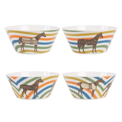 Equus Small Bowls - Set of 4 - Horse Country Trading Company