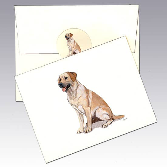 Labrador Yellow Note Cards - Horse Country Trading Company