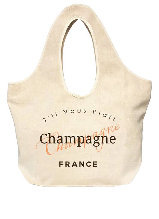 Champagne Linen Tote - Horse Country Trading Company
