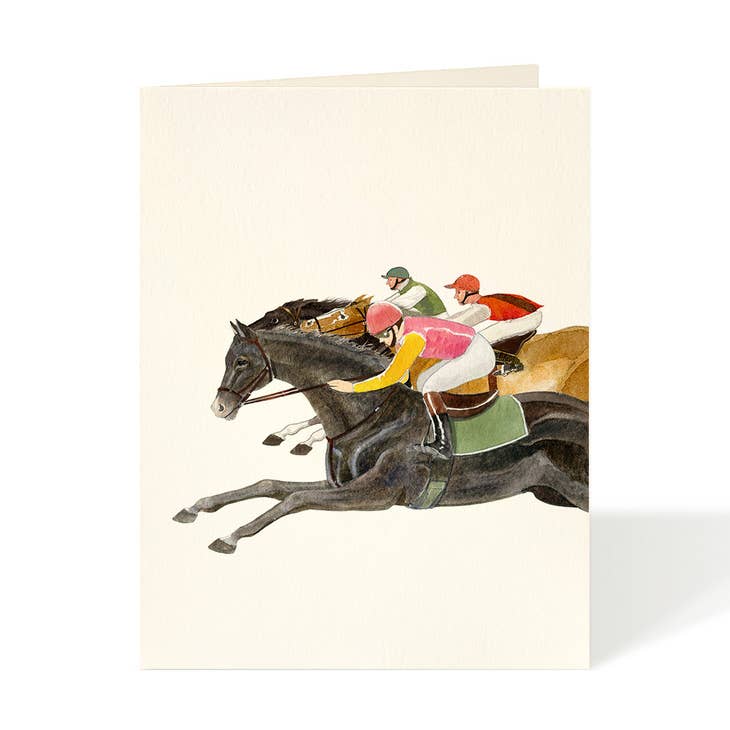 Racehorse Card - Blank Inside - Horse Country Trading Company