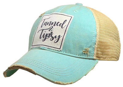 Tanned & Tipsy Distressed Trucker Cap - Horse Country Trading Company