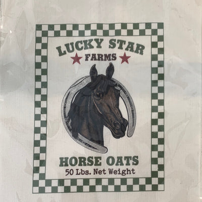 Lucky Star Farms Hand Towel - White - Horse Country Trading Company