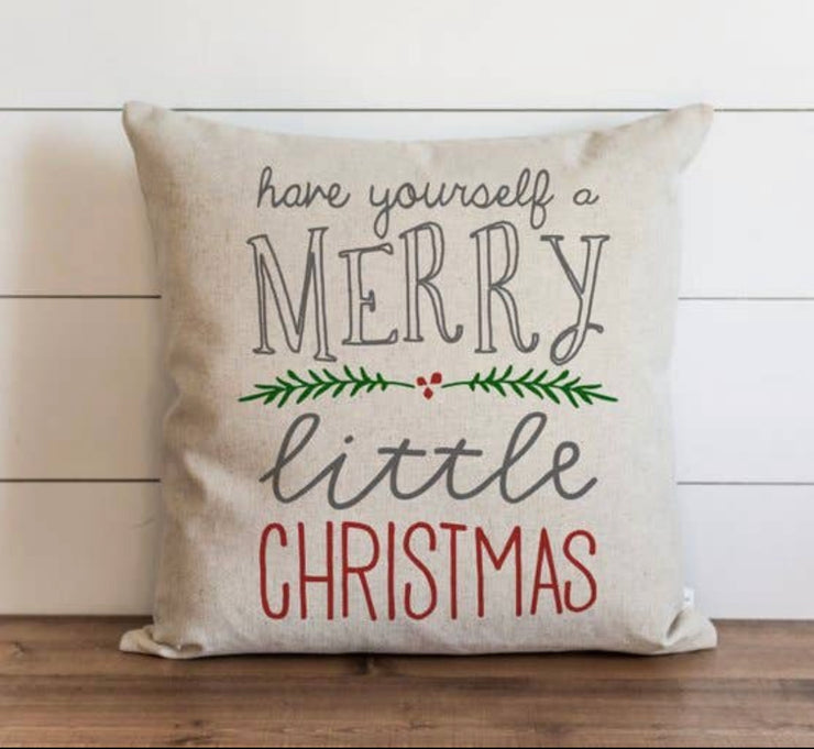 Merry Little Christmas Pillow - Horse Country Trading Company