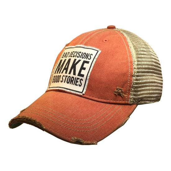 Bad Decisions Make Good Stories Trucker Cap - Horse Country Trading Company