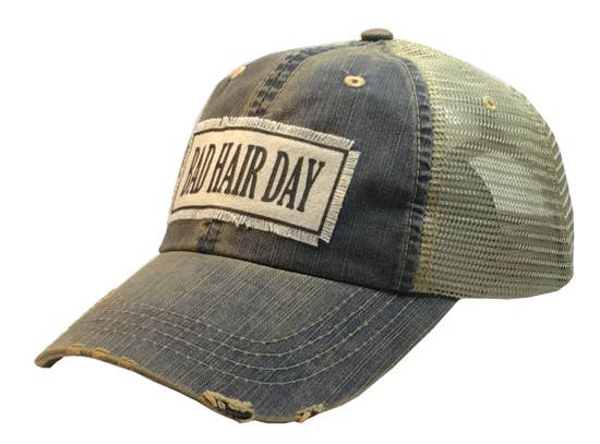 Bad Hair Day Distressed Trucker Cap - Horse Country Trading Company