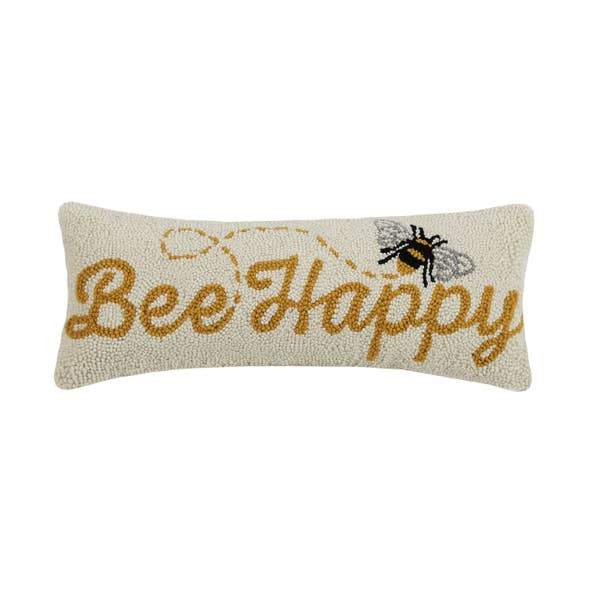 Bee Happy Hook Pillow - Horse Country Trading Company