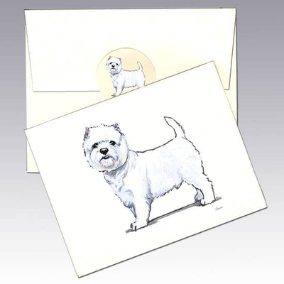 West Highland Terrier Note Cards - Horse Country Trading Company
