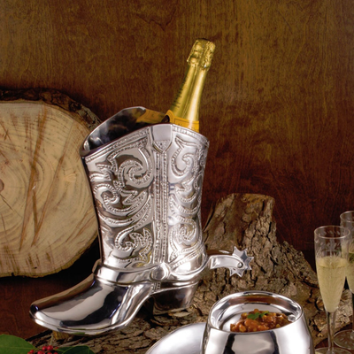 Equestrian Boot Wine Bucket - Horse Country Trading Company