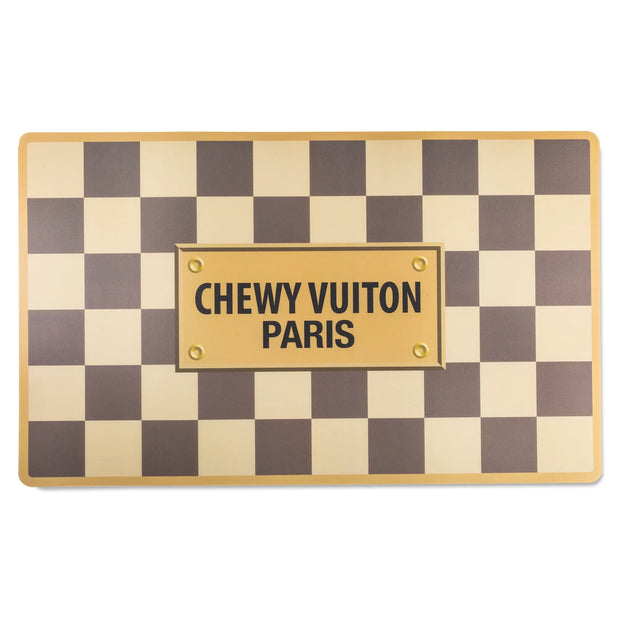 Checker Chewy Vuiton Placemat - Horse Country Trading Company