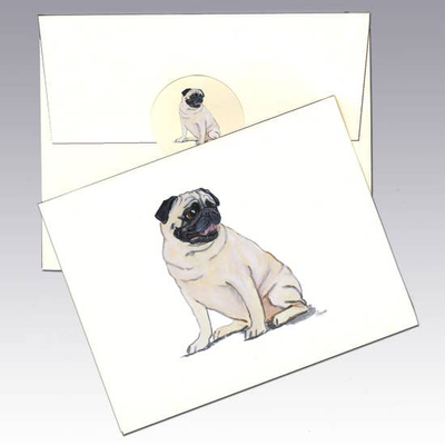 Pug Note Cards - Horse Country Trading Company