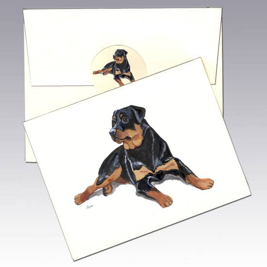 Rottweiler Note Cards - Horse Country Trading Company