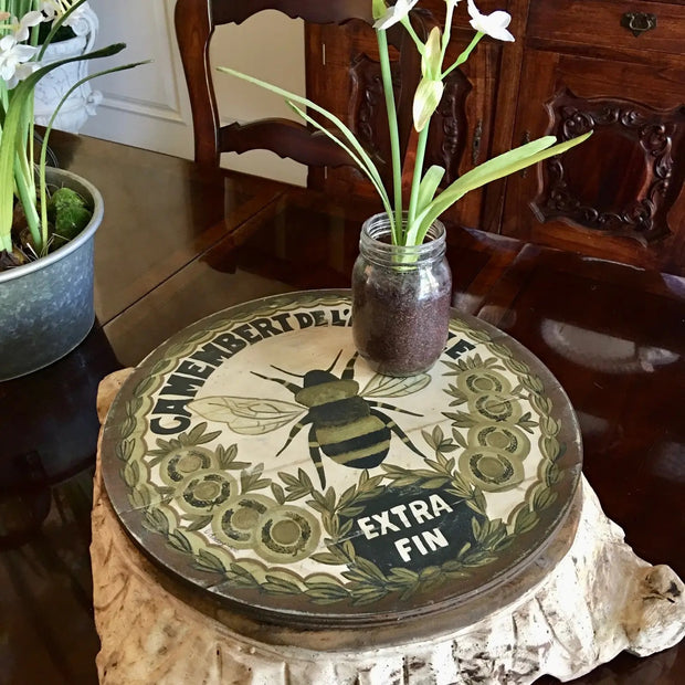 Vintage Gold Bee Lazy Susan 23” Diameter - Horse Country Trading Company