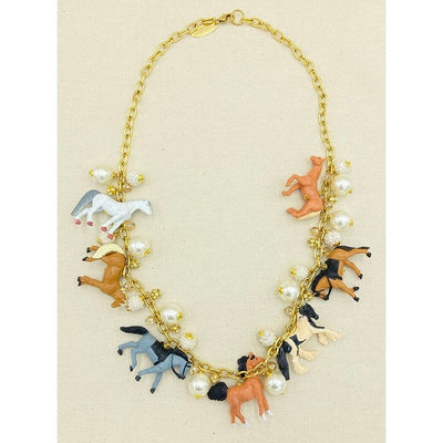 Equestrian Long Necklace - Horse Country Trading Company