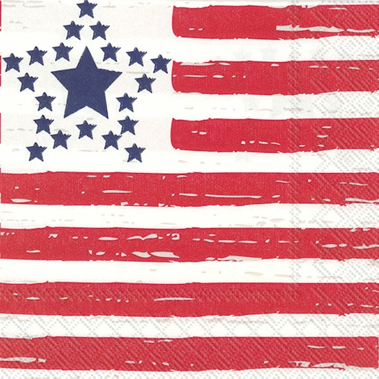 Distressed Flag Cocktail Napkins - Horse Country Trading Company