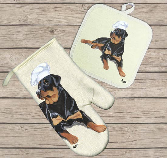 Rottweiler Hot Paws Pot Holder - Horse Country Trading Company