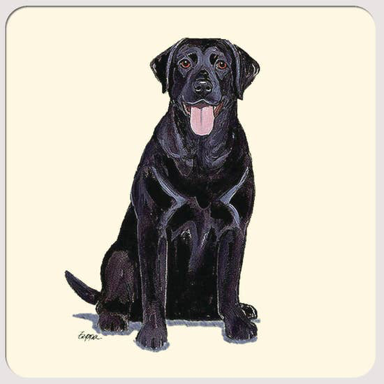 Labrador Black Beverage Coasters - Horse Country Trading Company