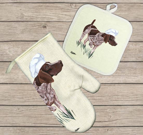 German Shorthaired Pointer Hot Paws Oven Mitt - Horse Country Trading Company
