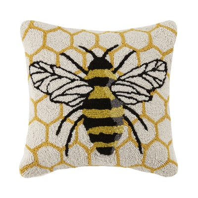 Honeycomb Bee Hook Pillow - Horse Country Trading Company