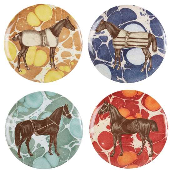 Equus Dinner Plates - Set of 4 - Horse Country Trading Company
