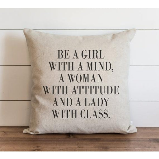 Be A Girl With A Mind... Pillow - Horse Country Trading Company