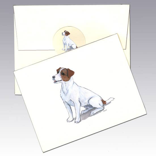 Jack Russell Terrier Brown/White Note Cards - Horse Country Trading Company