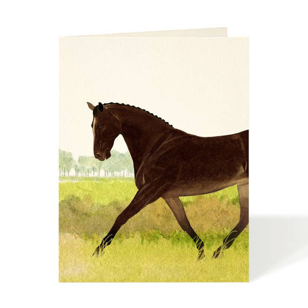 Elegant Horse Card - Blank Inside - Horse Country Trading Company
