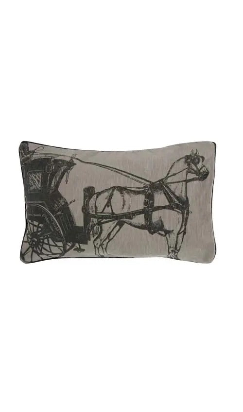 Carriage Horse Throw Pillow - Horse Country Trading Company