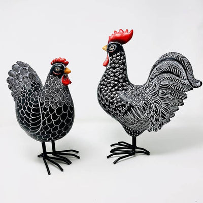 Chicken & Rooster Set - Horse Country Trading Company