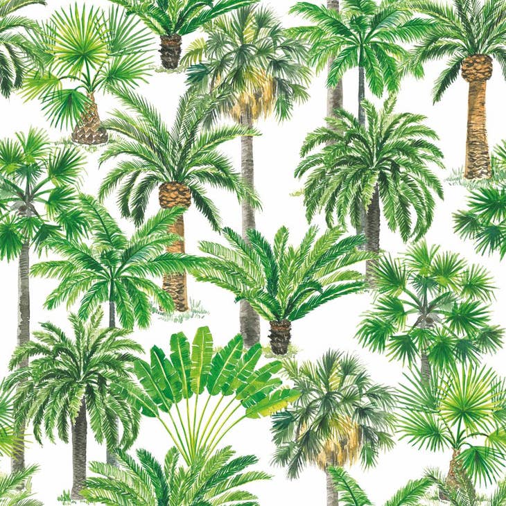 Palm Oasis Lunch Napkins - Horse Country Trading Company