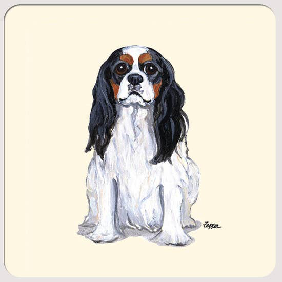 Cavalier King Charles Spaniel Tri Color Coasters - Horse Country Trading Company